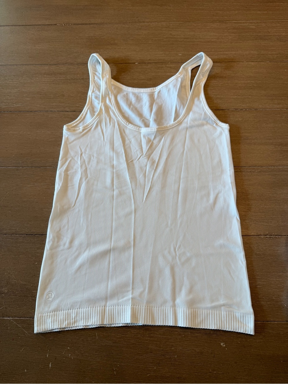 lululemon White Ribbed Tank Top - Women